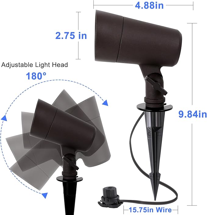3CCT LED Landscape Lights with Connectors, 12V Low Voltage, 3000K/4000K/5000K - Image 2