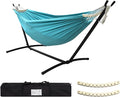 SZHLUX Double Hammock with Stand Included 450lb Capacity Steel Stand, Premium by SZHLUX
