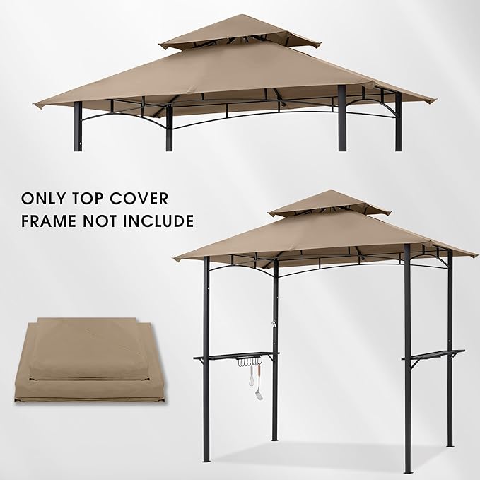 MASTERCANOPY Grill Gazebo Replacement Canopy Top - Image 6