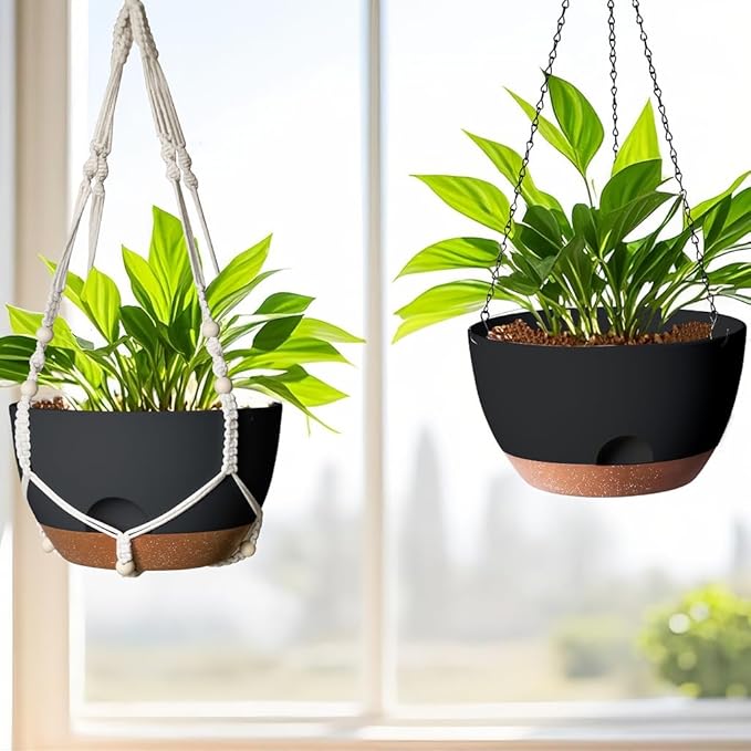 12 Inch Hanging Baskets for Plants Outdoor, Hanging Planters for Indoor Outdoor - Image 7