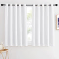 NICETOWN Room Darkening White Curtain by NICETOWN