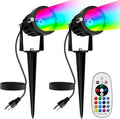 PYDS Christmas Spotlights Outdoor, 12W RGBW Halloween Spot Lights by Unknown