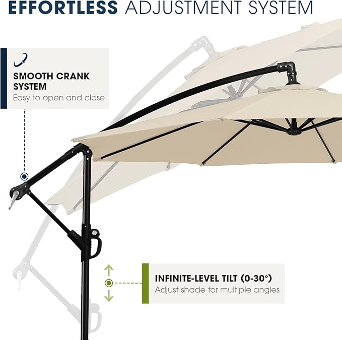 wikiwiki 10ft Patio Umbrella - Image 5