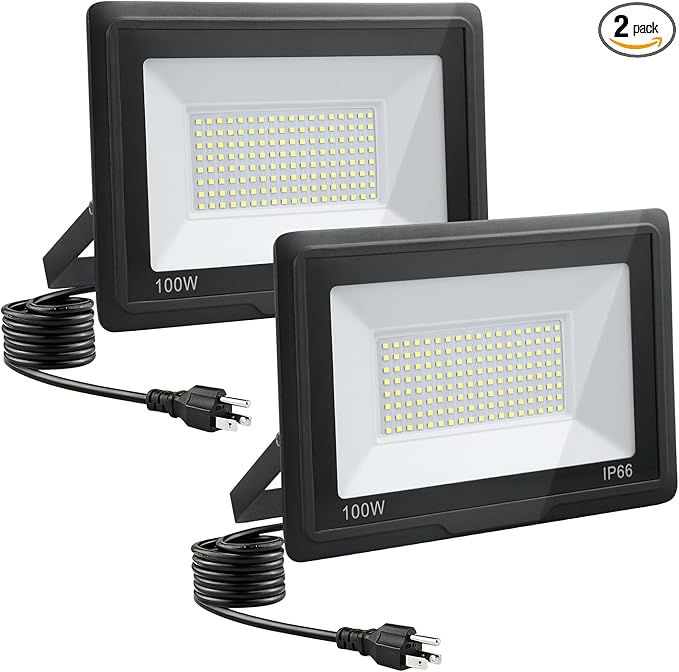 200W LED Flood Lights Outdoor, 6500k Daylight White Outdoor LED Lights by GANGZHIZI