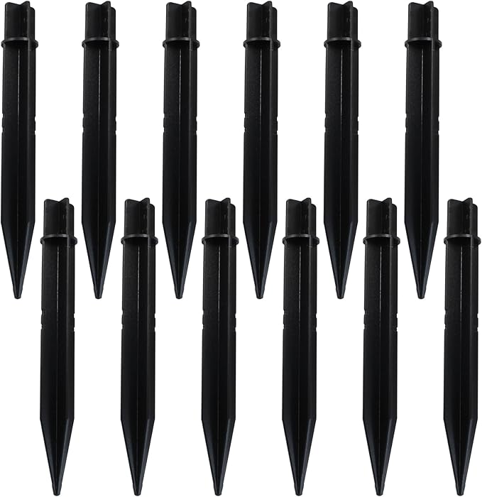 12 Pack 8.3 Inch ABS Ground Spikes by Bonsicoky