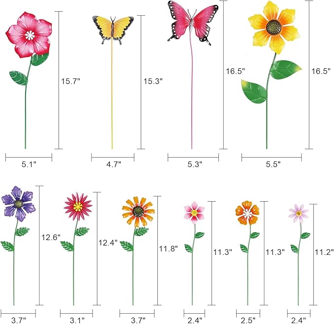 hogardeck Garden Decor for Outside, Yard Art Garden Decorations for Outdoor - Image 3