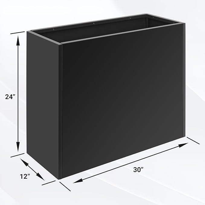 Metal Planter Box 30” x 12” x 24”, Outdoor Planter - Image 2
