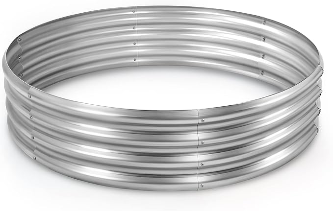Land Guard Galvanized Raised Garden Bed Kit, Galvanized Planter Raised Garden by LandGuard
