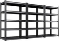Set of 3 71"H-35"W Garage Shelving-2050LBS 5 Tier Storage Shelves, Adjustable by Unknown
