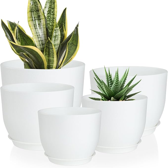 Plant Pots 10/9/8/7.5/7 inch Flower Pots by AFamilyofGardenLovers
