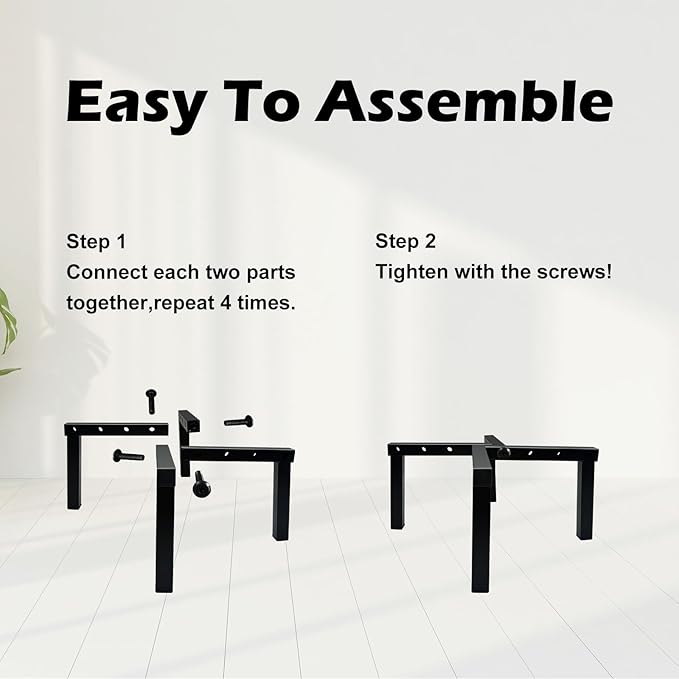 4 Pcs Four Legs Adjustable Metal Plant Stand - Image 5