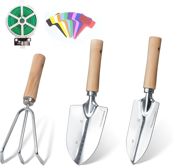 Garden Tool Set, 3 Pieces Gardening Kit by HoHaing