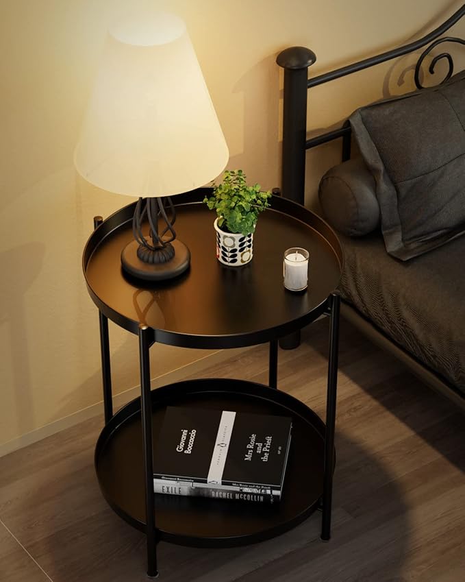 EKNITEY 2 Tier End Table - Image 2