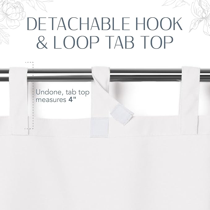 Elrene Home Fashions Matine Weatherproof Tab-Top Indoor/Outdoor Solid Color - Image 5