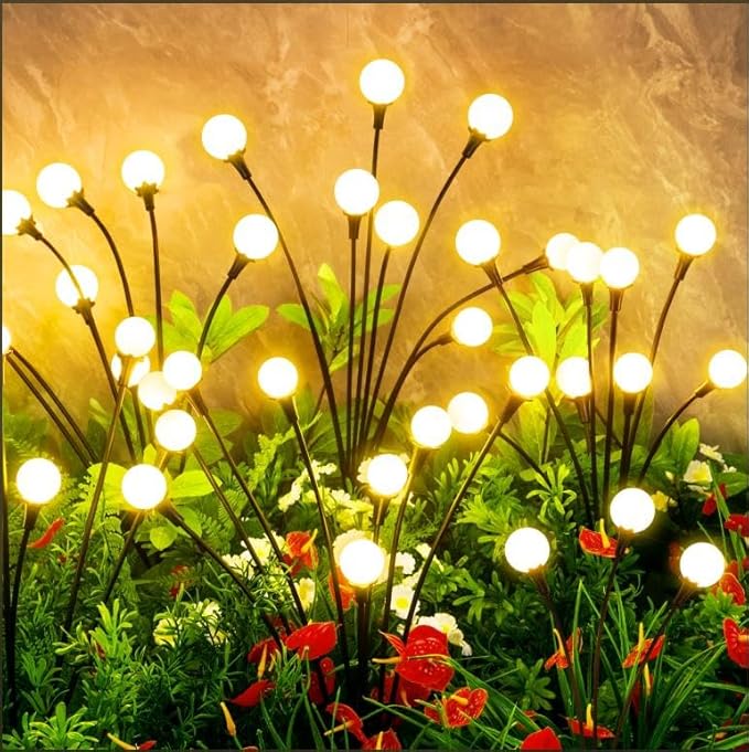 Solar Lights Outdoor Waterproof, 2 Packs 16LED, Solar Garden, Garden Decor by Unknown