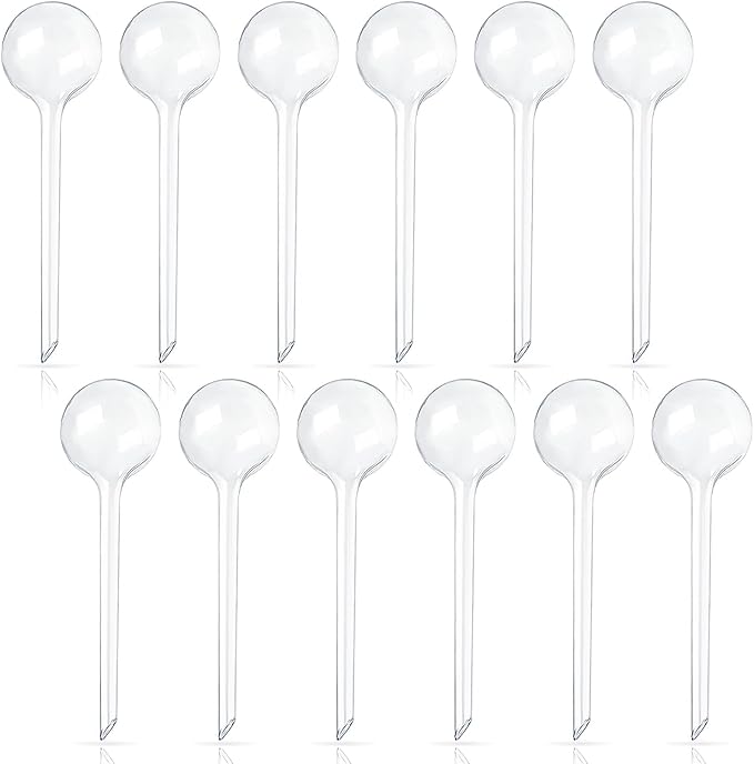 12 Pcs Large Plastic Self-Watering Bulbs by -PlantWateringGlobes-