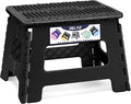 Delxo Folding Step Stool 9 Inch Non-Slip Foldable Stools by Delxo
