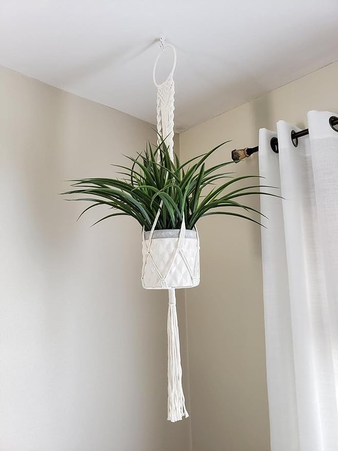 Cuttte Macrame Plant Hanger, Indoor Outdoor Hanging Planter Basket, Hanging - Image 8
