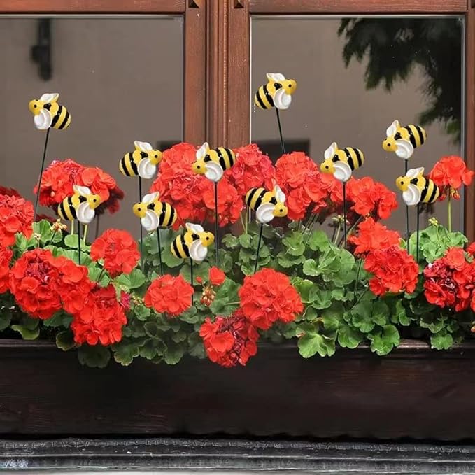 20pcs Bee Garden Stakes, Resin Bumblebee Yard Decor - Image 6