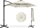 Best Choice Products 10ft Solar LED Offset Cantilever Hanging Market Patio by BestChoiceProducts