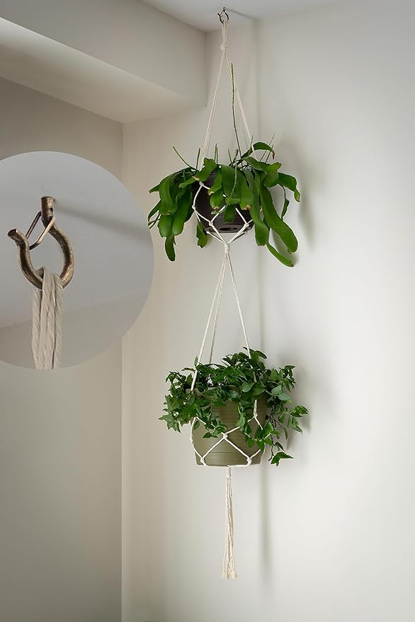 PlusRoc 20Pack Ceiling Hooks for Hanging Plants Outdoor String Lights Heavy Duty - Image 3