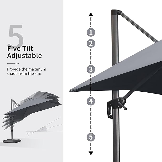 PURPLE LEAF 10' X 13' Patio Umbrella - Image 6