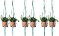ELANE 6PCS Macrame Plant Hanger Indoor Hanging Planter Basket Decorative by ELANE