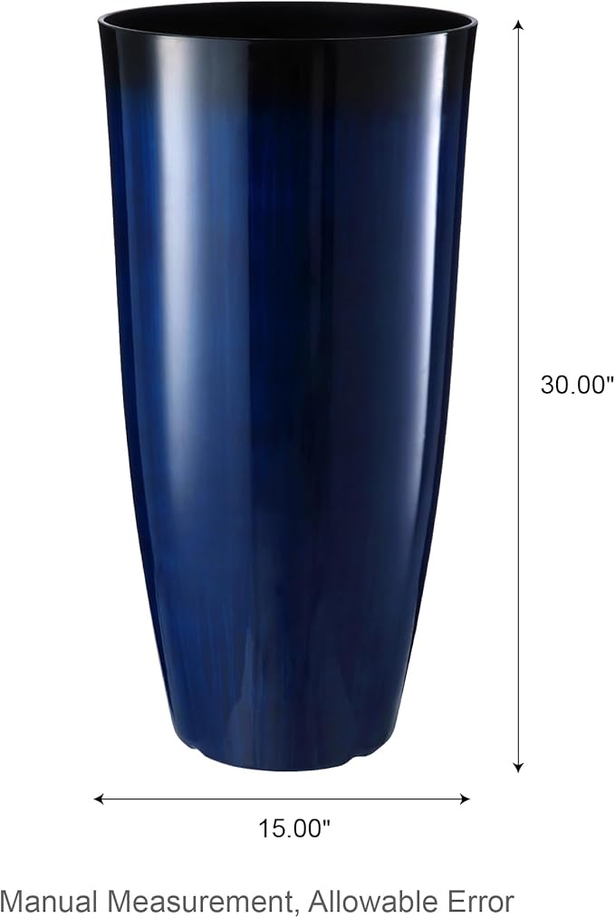 Glitzhome 30" H Tall Planters for Outdoor Plants, Large Flower Pots - Image 7