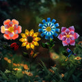 4 Pack Outdoor Solar Lights, Outdoor Waterproof Metal Art Stick Flowers by EigreenSolaroutdoorlights