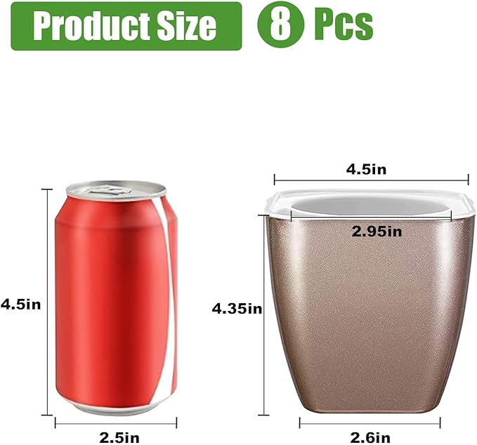 8 Pack Self Watering Pots 4-inch Decorative Flower Planters - Image 2