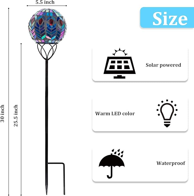 Afirst Solar Outdoor Garden Lights Decorative - Image 2