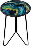 LIFFY Patio Side Tables, Round Decorative Plant Stand & Accent Table by LiffyArt