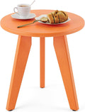 HDPS Outdoor Side Table, Small Round Side Table Weather-Resistant, Outdoor Side by HOMENJOY