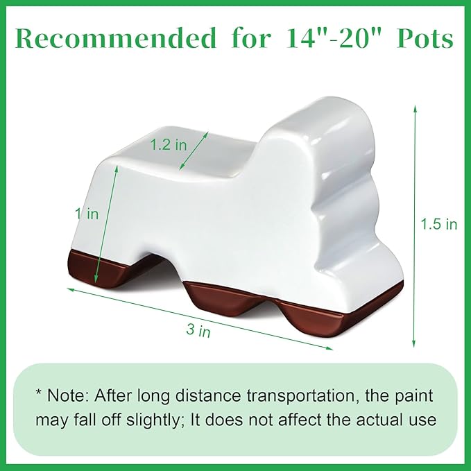 Kigeli 6 Pcs Resin Garden Pot Feet - Image 5
