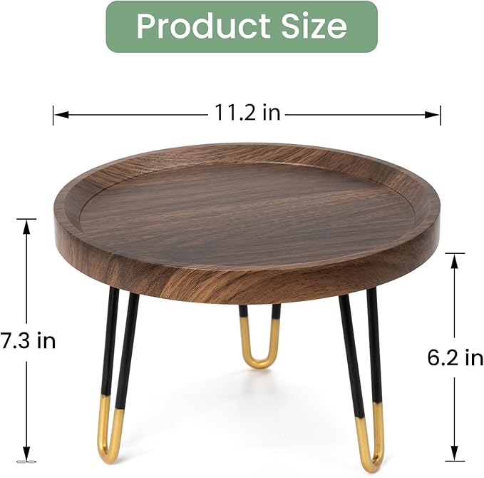 Plant Stand Indoor Outdoor, Mid Century Style Walnut Wood Color Plant Stand - Image 3