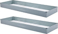 2 Pack 12x4x1FT Galvanized Raised Garden Bed Kit, Outdoor Metal Planter Box by Meberam