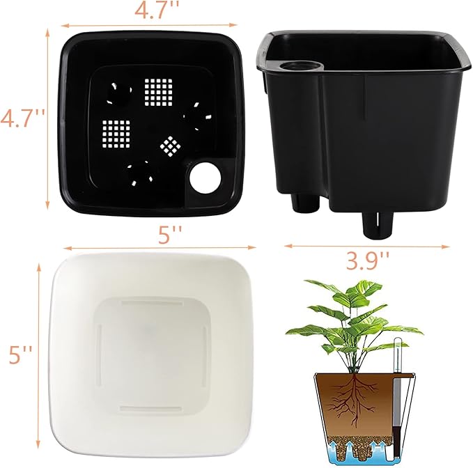 yarlung 6 Pack Self Watering Planter - Image 4