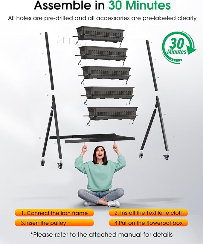5-Tier Vertical Garden Bed Planter Boxes - Image 8