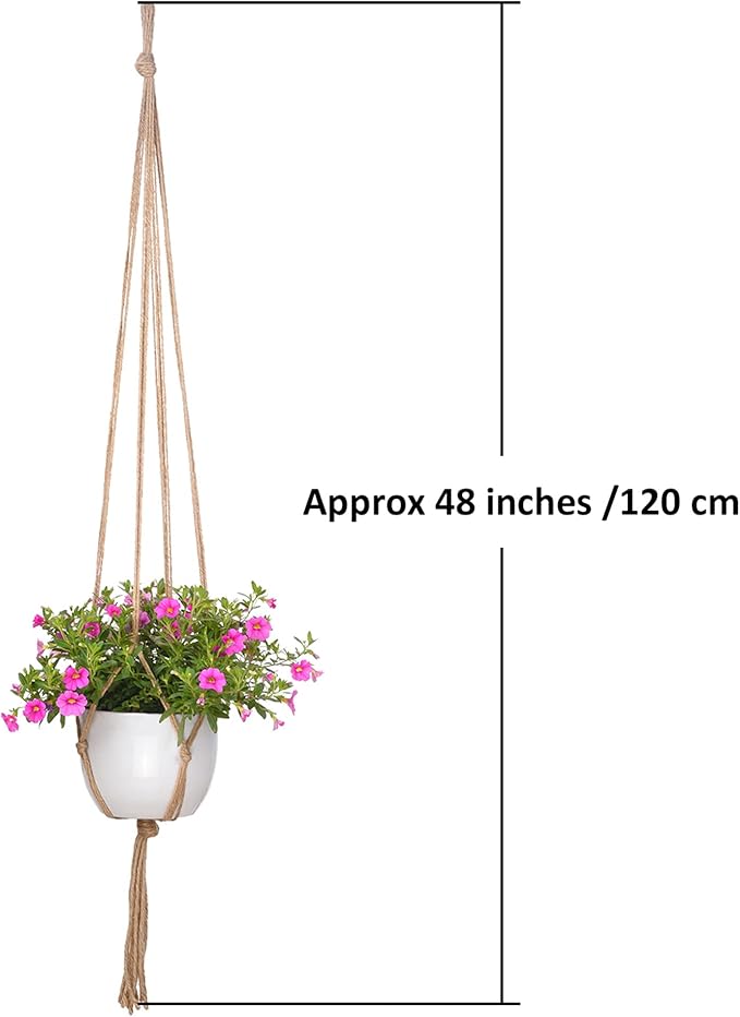 EBOOT 2 Pack 48 Inch Large Macrame Plant Hanger Rope to Hang Flower Pot Plant - Image 3