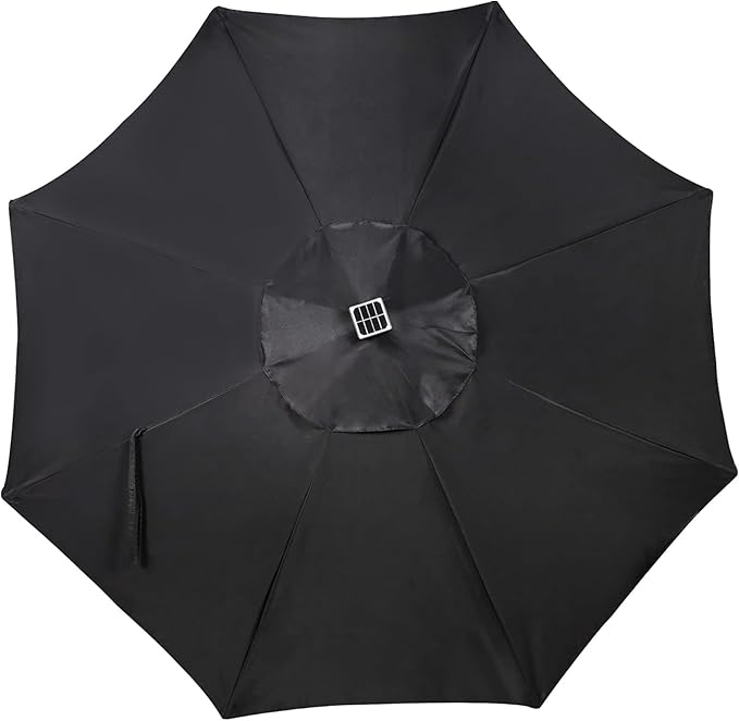 Blissun 9 ft Solar Umbrella, 32 LED Lighted Patio Umbrella, Table Market - Image 4