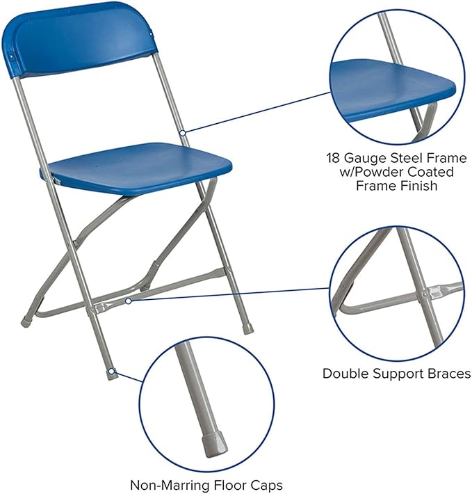 Flash Furniture Hercules Series Plastic Folding Chairs - Image 7
