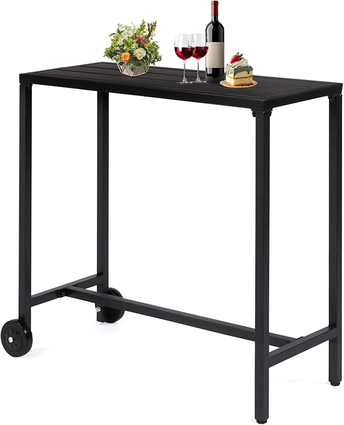 Outvita Outdoor Bar Table, Bistro Rectangle by Outvita