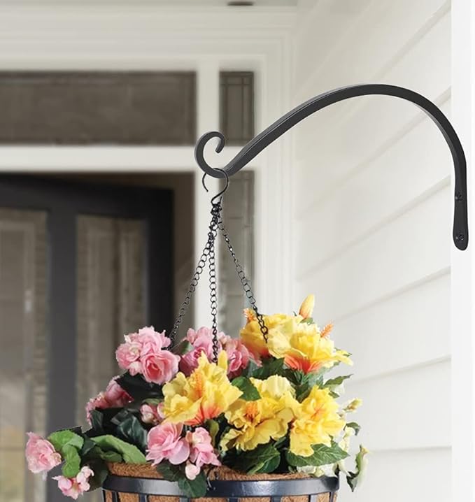 Gtongoko 2 Pack 12 Inch Plant Hangers Outdoor Metal, Plant Hooks - Image 7