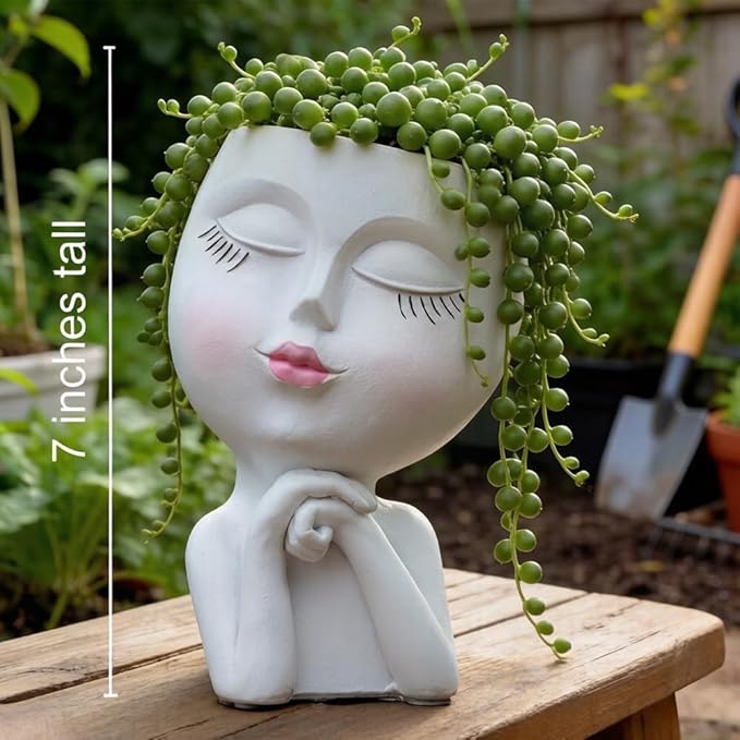 Face Planter, Head Planter, Plant Pots Indoor, Plant Pot - Image 7