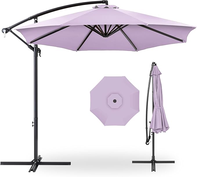 Best Choice Products 10ft Offset Cantilever Hanging Market Patio Umbrella by BestChoiceProducts