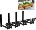 Adjustable Window Box Brackets, 6 to 12 inch Heavy Duty Window Planter Box by BIOMAND