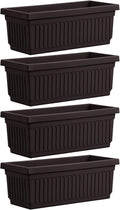 HC Companies 24 Inch Long Fluted Plastic Venetian Garden Window Container by TheHCCompanies