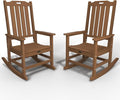 Oversized Rocking Chair Set of 2, Outdoor Rocking Chair by THOEOE