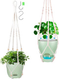 2-Pack 5.7-Inch Self-Watering Hanging Planters by QCQHDU