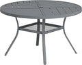 VICLLAX Round Patio Table with Adjustable Umbrella Hole by HOME